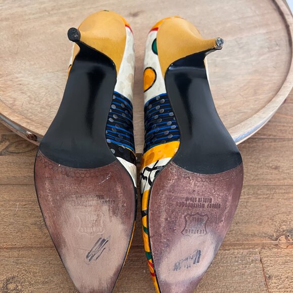 80's Stuart Weitzman Artsy Pumps - Heels - Size 8.5 - Picture 7 of 13